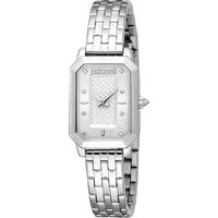 Just Cavalli Damenuhr Zefiro in Silber - JC1L380M0055 - Elegante Damenuhr mit analoger Anzeige und Quarzwerk. Stilvolles Design mit Edelstahlgehäuse und robustem Mineralglas, ideal für den täglichen Gebrauch.