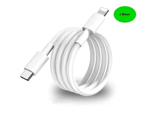 Ventarent Ladekabel passt für iPhone 14 13 12 11 Pro Max mini X XR XS iPad Autoladekabel, Lightning, USB-C (200 cm), 2 Meter Schnellladekabel