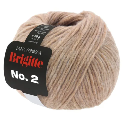LANA GROSSA BRIGITTE NO. 2 Häkelwolle, 140 m (hochwertige Mischung aus Schurwolle, Baumwolle und Alpaka), 50 g
