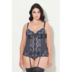 Ulla Popken TRUYOU BH-Corsage mit Stickerei in Grau 90E von Ulla Popken