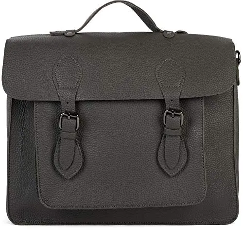 styleBREAKER Multifunktion Messenger Bag Umhängetasche mit Schnallen, Schultertasche, Rucksack, Aktentasche, Unisex 02012312, Farbe:Dunkelgrau