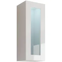 Mirjan24 Hängevitrine in Weiß Hochglanz
