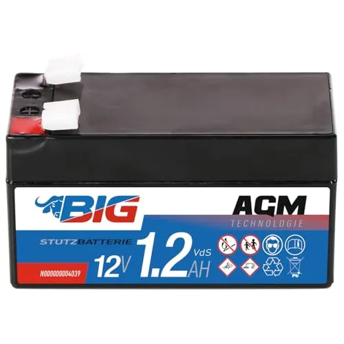 BIG Stützbatterie AGM 12V 1.2Ah von BIG