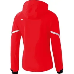 Erima Damen Softshelljacke Function, Rot/Weiß, Größe 42 EU - Funktionsjacke mit abnehmbarer Kapuze, wasserdicht und atmungsaktiv dank ERIMA-TEX, ideal für aktive Frauen. Warmes Fleece-Innenfutter und praktische Lüftungsöffnungen sorgen für höchsten Tragekomfort.
