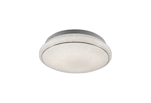 Licht-Erlebnisse Deckenleuchte DORNIS, LED fest integriert, LED mit Dimmer D: 35 cm rund Weiß 3000-5000 K warmweiß 1800 lm Modern