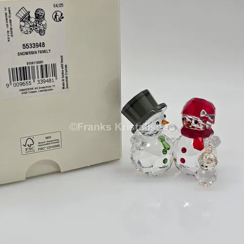 Swarovski Schneemannfamilie Schneemann Snowman Family Pupazzo di Neve 5533948