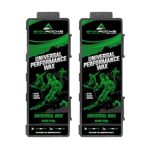 SkinRocks Universal Skiwachs Langlauf Snowboard Bügelwachs All IN ONE Wax Black (500)