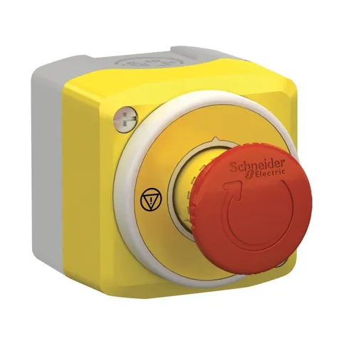 Schneider Electric Harmony XALE Not-Aus-Schalter Gehäuse, rot - Smart Home - Robustes Kunststoffgehäuse mit 2Ö+1S und 2 LEDs für zuverlässige Notabschaltung und individuelle Bestückung.