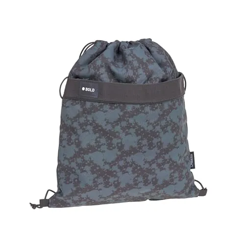 Bold Lässig Kinder Turnbeutel - Sportbeutel mit Rucksackfunktion, praktische Fronttasche mit Reflektor für mehr Sicherheit