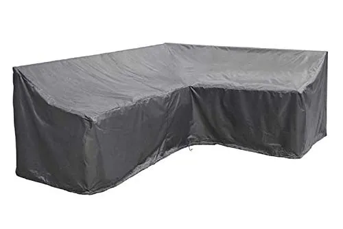 AEROCOVER Atmungsaktive Schutzhülle für L-förmige Lounge-Sets 270x210x85xH65/90 cm - Schutzhülle für L-förmige Loungesets, atmungsaktiv und wasserabweisend. Verlängert die Lebensdauer Ihrer Gartenmöbel und schützt vor Mehltau und Schimmel.