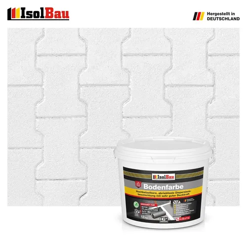 Bodenfarbe Betonfarbe Weiss 12 kg Bodenbeschichtung Fußbodenfarbe RAL Farbe