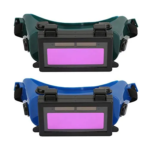 Elprico Schweißbrille, selbstverdunkelnde Sonnenbrille, für die Augen, Schutzbrille für Schweißeraugen (Dunkelgrün)