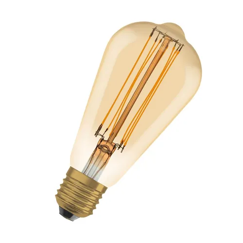 OSRAM Vintage 1906 LED CLASSIC SLIM Filament 8.8W 822 Gold E27 Lampe 806lm 2200K