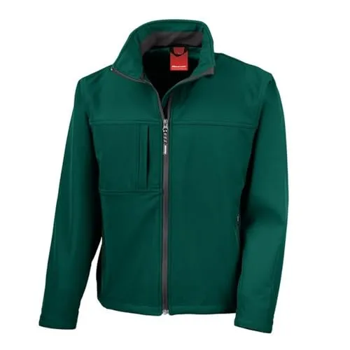 Result Herren Classic Soft Shell JKT Jacke Gr. XL, Grün (Flasche)