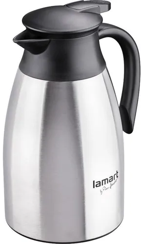 Lamart 1,5 L Thermos T4032 - Edelstahl Thermoskanne - Hochwertige 1,5 L Thermoskanne aus Edelstahl, mit sicherem Schraubverschluss gegen ungewolltes Öffnen. Ideal für unterwegs und beim Picknick.