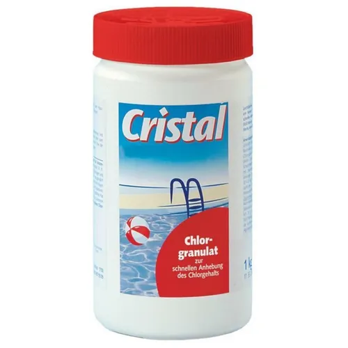 Cristal Chlorgranulat 1 kg Chlor Poolpflege Desinfektion Swimming Pool Reiniger