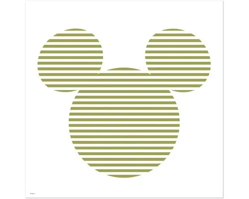 Leinwandbild Mickey Horizontal Stripes 40x40 cm