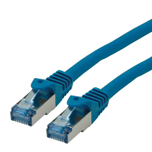 Patchkabel Kat.6A S/FTP (PiMF), Component Level, LSOH, blau, 10 m