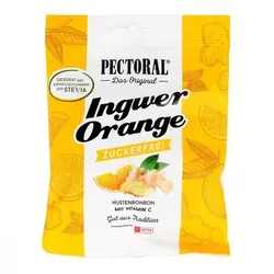 Pectoral Ingwer Orange Bonbons zuckerfrei - Zuckerfreie Ingwer-Orange Bonbons für einen frischen Genuss ohne Reue. Ideal zum Naschen und Teilen!
