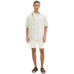 TOM TAILOR Herren Slim Chino Bermuda Shorts, Stretch, 13808-Creme, 31 - Herren-Shorts aus weichem Baumwoll-Stoff mit Stretch für optimale Bewegungsfreiheit, ideal für Sommer, Urlaub und Freizeit.