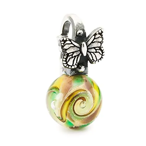 Trollbeads Schmetterling Anhänger - Eleganter Anhänger für Damen aus 925er Silber, Teil der Frühlingskollektion 2022, ideal für individuelle Schmuckkreationen.
