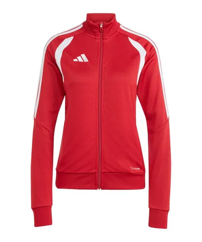 Adidas Tiro 26 League Trainingsjacke Damen - rot - Stylische Tiro26 League Trainingsjacke für Damen. Mit atmungsaktiver climacool Technologie und praktischen Reißverschlusstaschen bietet sie Komfort und Bewegungsfreiheit für jedes Training.