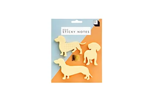 Good Design Works Hunde Haftnotizen Dog Sticky Notes Schul- und Büromaterial Post it’s Klebezettel Notizzettel Haftzettel Katzenform Dackel
