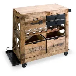 Carryhome Barwagen aus massivem Mangoholz von GUTMANN FACTORY