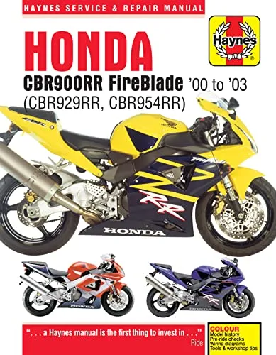 Honda CBR900RR Fireblade: CBR929RR, CBR954RR Handbuch - DIY Heimwerken - Umfassendes Reparaturhandbuch mit über 700 Bildern und einzigartigem Fehlerfinder für effiziente Problemlösungen.