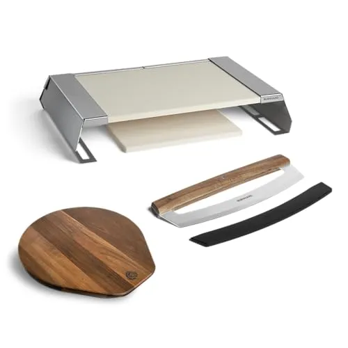 BURNHARD® Pizzaaufsatz Bundle 3-tlg. für Gasgrills