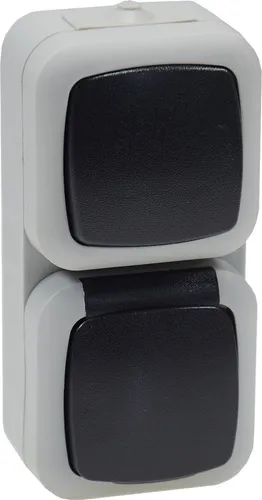 Feuchtraum IP44 Kombi-Schalter/Steckdose 16 A 230 Volt 1298