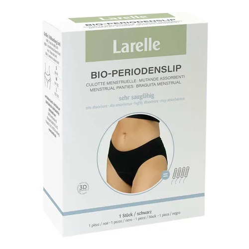 Produktbild LARELLE Waschbarer Periodenslip aus Bio-Baumwolle, schwarz