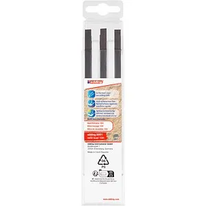 edding 8891 Bleistiftminen für Zimmermannsbleistift mit Druckmechanismus grau 10H 2,0 - 5,0 mm, 6 St.