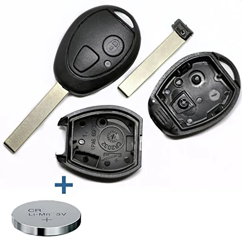 Auto Schlüssel Funk Fernbedienung 1x Gehäuse + 1x Rohling + 1x CR2032 Batterie für Mini