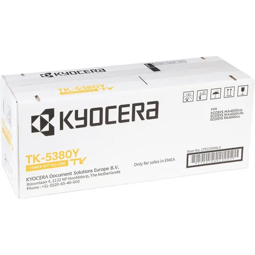 Kyocera Original TK-5380Y Gelb Toner - Toner für brillante Farben und hohe Druckqualität, ideal für Kyocera Drucker und perfekte Ergebnisse in jedem Büro.