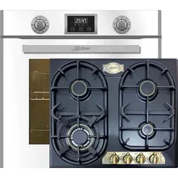 Kaiser Herd-Set EH 6326 W - Einbaubackofen mit KG 6325 EM Gaskochfeld - Backöfen mit exklusivem Design und Multifunktions-Elektro-Backofen (10 Betriebsfunktionen), energieeffizient und selbstreinigend für müheloses Kochen.