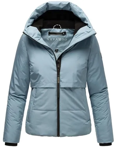 Navahoo Damen Winterjacke Liebesküken XIV - Warme Steppjacke mit Fleece-Innenfutter - Funktionsjacken für kalte Tage, wasserabweisend und mit kuscheligem Teddyfleece-Futter für optimalen Komfort.