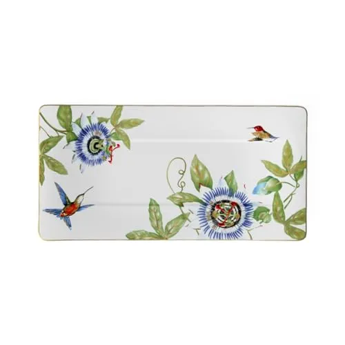 Villeroy & Boch Amazonia Servierteller 44x23 cm - Eleganter Servierteller aus hochwertigem Bone China, ideal für festliche Anlässe. Mit buntem, floralen Design bringt er Farbe auf jeden Tisch.