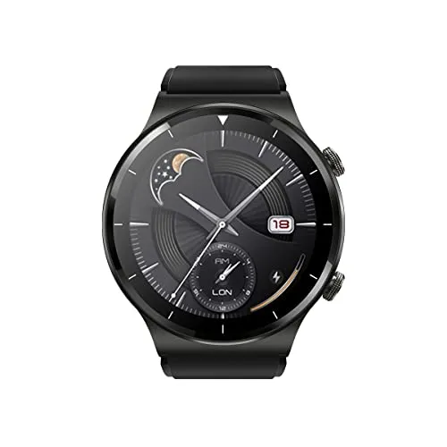 Blackview R7 Pro - Verbundene Uhr für Männer und Frauen - wasserdichte Smartwatch IP68 - Metallrahmen & Robustes Corning-Glas - Fitnessuhr mit Herzfrequenz, Blutsauerstoff & Schlafen - Schwarz
