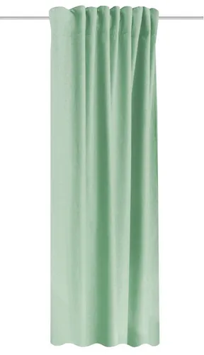 Home Basics Vorhang Eskimo 145 x 135 cm - Thermoschal Mint - Fertiggardinen mit energiesparendem Thermostoff, kälte- und hitzeabweisend. Inkl. Bügelband für einfache Anpassung der Länge.