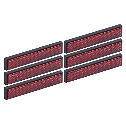 hr-imotion Reflektoren Set - 6 Stk je 94mm lang [Selbstklebend | Made in Germany | Fahrzeuge & Heim] - 12310001