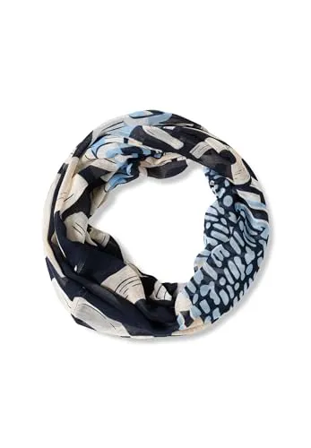 CECIL Gemusterter Loop-Schal universal blue A