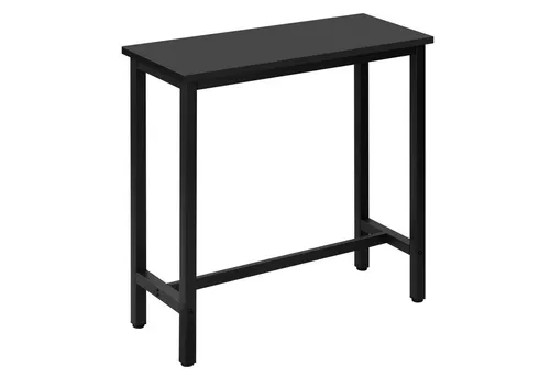 Woltu Bartisch aus Metall, 100x40cm, eleganter Stehtisch - Küchen- & Esszimmertisch mit stabiler Eisenrahmen-Konstruktion und widerstandsfähiger Tischplatte. Ideal für kleine Räume, mit verstellbaren Schutzkappen für optimalen Stand. Perfekt für gesellige Stunden!
