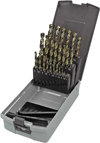 KEIL 307 501 113 HSS-E DIN 338 Kobalt sortiert Metallbohrer Set, Bodenspalte, 4,0-5,0-6,0-8,0-10mm Durchmesser