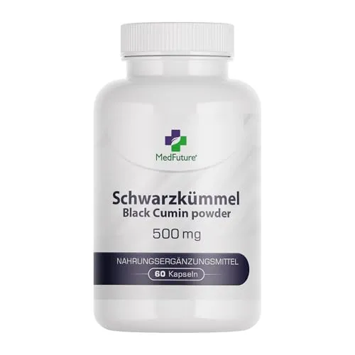 Schwarzkümmel - 500 mg 60 Kapseln stärkt die Immunität