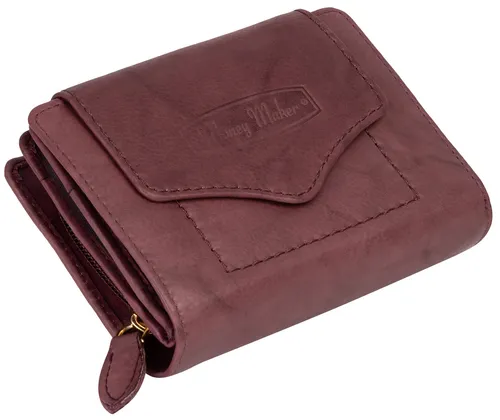 RFID Damen Geldbörse Portemonnaie Geldbeutel Damenbörse Leder Bordeaux