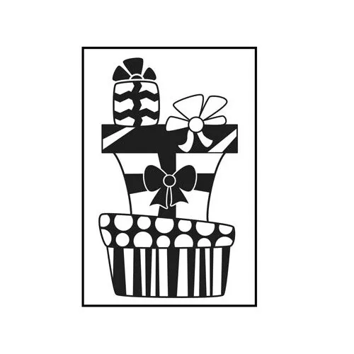 Darice Embossing - Prägeschablone 10,8x14,6cm Geschenke