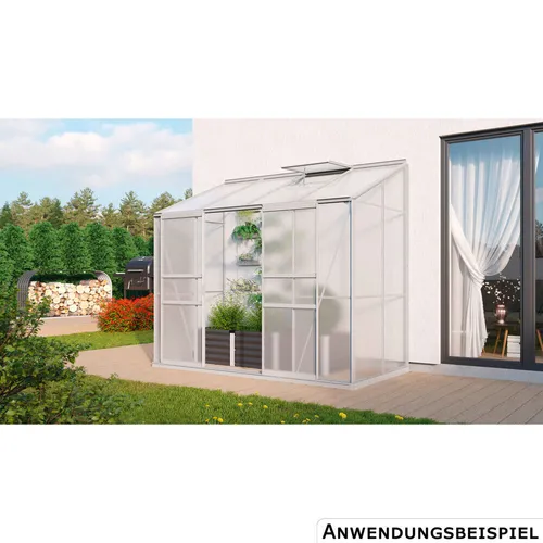 Vitavia Anlehn-Gewächshaus Styx 3300 Alu eloxiert von Vitavia