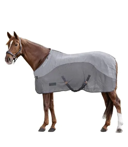 Waldhausen 135 cm Grau Fliegendecke Fleece Comfort - Reit- & Pferdebedarf, hochwertige Fliegendecke aus weichem Fleece für optimalen Komfort und Schutz Ihres Pferdes.