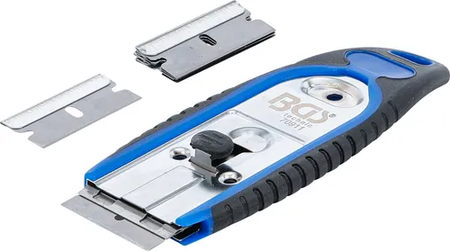 BGS 70911 Plakettenschaber, 40 mm, mit 6 Schaberkl ingen